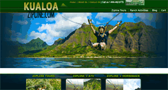 Desktop Screenshot of kualoazipline.com